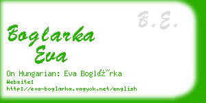 boglarka eva business card